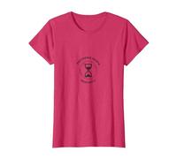 Sablier Not Dead Yet Reporter la Mort indéfiniment T-Shirt, Femme, Rouge chiné, XS