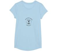 Sablier Not Dead Yet Reporter la Mort indéfiniment T-Shirt, Fille, Bleu Céleste, XS