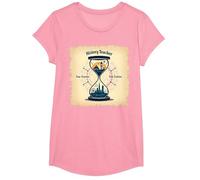 Sablier pour Professeur d'histoire, Voyageur dans Le Temps, Vintage, Aventure T-Shirt, Fille, Rose, M