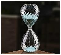 Sablier Sablier de verre tordu de drôle 15 minutes Temps Timer enfants Creative Creative Coloré Sand Horloge Enfant de bureau Décor de bureau Sandglass Sablier Magnétique ( Color : Sky Blue , Size : 1