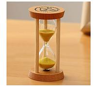 Sablier, Sablier en bois/verre, sablier forme d'œuf, 3/5/10/15/20/30 minutes, for enfants, salle de uisine, jeux, brossage(Blue,3 minutes)