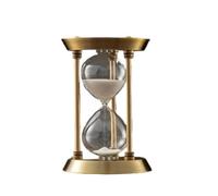 Sablier Sablier en métal rétro, minuterie, décoration de Salon, Bureau, Ornement, Alarme, Cadeaux en Verre de Sable(5min 7x13cm)