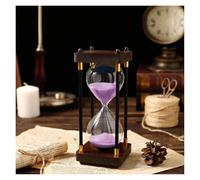 Sablier sablier minuteries double Protection enfant Assistant de gestion du temps, cadeau créatif(Purple,30 minutes)