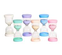 Sabliers pour Enfants - Lot de 6 Minuteurs de 1, 3, 5, 10, 15 et 30 Minutes, Idéal pour Apprendre la Gestion du Temps, Brossage des Dents, Devoirs Scolaires et Activités Quotidiennes