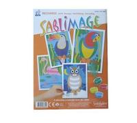 Sablimage - Recharge de 4 planches Oiseaux - SENTOSPHERE - Pour Enfant à partir de 4 ans