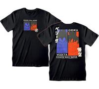 Sabor srl T-shirt Dragon Ball Noir - T-shirt Dragon Ball officiel en coton - T-shirt personnages Dragon Ball Goku Ultra Instinto - T-shirt Anime unisexe adulte garçon, Noir , XS