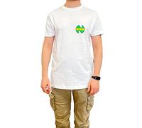 Sabor srl T-shirt Holly & Benji Oliver Hutton 10 Maillot 100 % coton à manches courtes Produit officiel Blanc Taille M