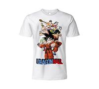 Sabor srl T Shirt Modèle Dragonball Personnages Saga Blanc Manches Courtes 100% Coton Unisexe Produit officiel Tailles Enfant Adulte Garçon, Blanc, S TDBS.BI