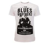 Sabor srl T-shirt original Blues Brothers Brothers Band Film Cult - Blanc - Blanc - Medium