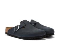 Sabot Boston noir - Birkenstock - Mixte - Cuir - Boucle réglable