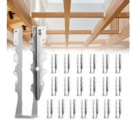 Sabot Charpente-VEVOR-Lot de 50-Support de Solive-Taille Interne 40x38x199 mm-Étriers de Solive avec Revêtement Antirouille