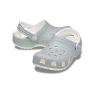 Crocs Sabots Classic Iridescent Glitter CgK – Unisexe Enfant Blanc 34/35 EU