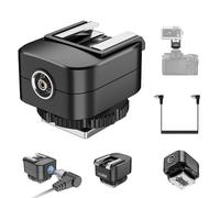 Sabot de flash pour appareil photo avec câble flash PC, prend en charge la mesure automatique TTL, synchronisation haute vitesse pour Godox IM30 IM20 IM22 Mini Flash Hot Shoe Riser Adaptateur (pour