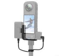 Sabot de microphone pour Insta360 X5 Support de montage pour DJI MIC2 Adaptateur Accessoires avec câble audio