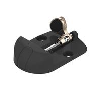 Sabot de portail à basculeur - Noir - Epaisseur 20 à 80 mm - Fabrication Française