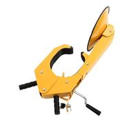 Sabot de roue haute sécurité, antivol de voiture, jaune clair, empêche efficacement le perçage, le sciage, les outils de levier, le gel du gaz, le vol de pneus, avec sac d'aspiration, protège contre