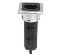 Locinox Butée de sol EGS pour barres VSF 70×65×6 mm hauteur 166,5 mm noir galvanisé à chaud