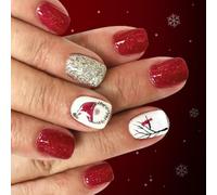 Sabot de vacances recyclable Plan de flocon de neige scintillant du Père Noël Sabot frauduleux en polystyrène pour les fêtes de Noël Incidents de célébration Arbre de Noël Transferts Unguis