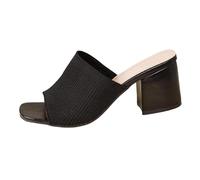 Sabot Femme Été à Bout Ouvert Confortable Sandales Semelle Compensée Femmes Orthopédique Compensées Sandale Femme à Talons Blocs Été Chaussures Antidérapantes Orthopédiques Mules et Sabots de Plage