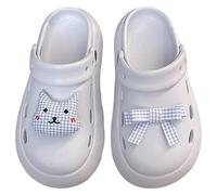 Sabot Femme Mules et Sabots Femme Chaussure Clog Pantoufles Enfant Fille Chat Cartoon Mignon Respirant Doux Confort Toutes Saisons 10-13 Ans