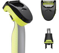 Sabot Réglable et Lame de Rechange Nez Compatible avec QP2520 QP2530 QP2620 QP2630 Rasoir Lames,14 Hauteurs de Coupe Comprises Entre 0,4 et 10 mm Peignes(Q321)