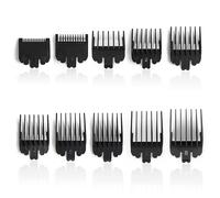 Sabot Tondeuse, 10 Pièces Peignes pour Sabot Cheveux Accessoires de Tondeuse Outil de Salon de Coiffure 10 Longueurs de Coupe Est de 1.5mm 3mm 4.5mm 6mm 10mm 13mm 16mm 19mm 22mm 25mm (Noir)