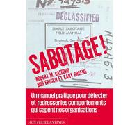 Sabotage ! - Robert Galford - Aux Feuillantines - broché - Etude