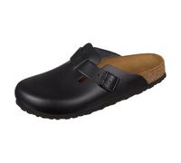 Birkenstock Sabots Boston Natural Leather Black en cuir Taille 39 Noir