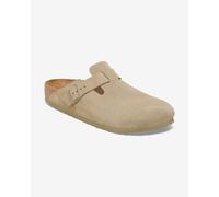 Birkenstock Sabots Boston Suède étroit vert kaki – Taille 40