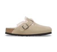 Birkenstock - Sabots Plats Boston En Cuir - Marron - 41