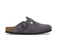 Sabots Birkenstock Boston Suede Leather Gris 36 Étroit