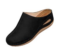 Sabots Chaussons Orthopédiques Femme à Bout Fermé Confortable Sandales et Mules pour Femme Orthopédique Compensées Sandale Femmes Été Chaussures Antidérapantes Respirantes Sabot de Plage Loisirs