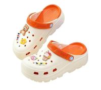 Sabots Chaussures De Trou Résistant À l'usure Et Antidérapant Talons Hauts Sandales De Plage Home Chaussures-866 Beige-39 À 40