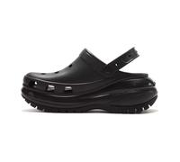 Sabots Crocs Classic Mega Crush - Noir - Homme - Plateforme - Bride au talon - Personnalisable 39/40