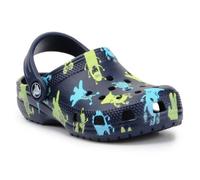 Sabots Crocs Classic Monster Print Vert clair-Bleu marine - Mixte/Bébé 23