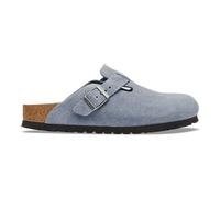 Sabots cuir Birkenstock Boston Suede Bleu 36 Ãtroit