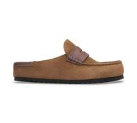 Sabots cuir Birkenstock Naples Wrapped Double Stitch Mixed Marron 39