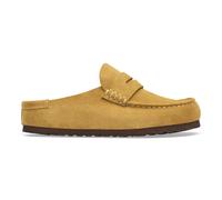 Sabots cuir Birkenstock Naples Wrapped Suede Marron 38