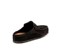 Sabots cuir Birkenstock Naples Wrapped Suede Noir 39