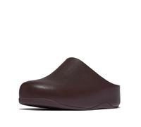 Sabots cuir femme FitFlop Shuv - chocolat 36