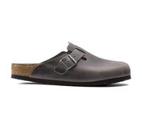 Sabots cuir naturel huilÃ© semelle intÃ©rieur souple Birkenstock Boston Gris 44 Ãtroit