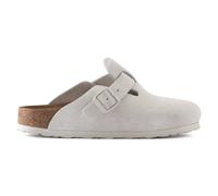 Sabots cuir suÃšde Birkenstock Boston Blanc 40
