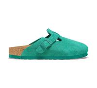 Sabots cuir suÃšde Birkenstock Boston Vert 42 Ãtroit