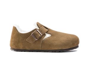 Sabots cuir suÃšde Birkenstock London Marron 46
