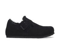 Sabots cuir suède Birkenstock London Noir 42