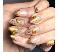 Sabots d'art festifs, Goldplan, Art permanent ABS Unguis pour incidents de costume, sabots de légumes dorés