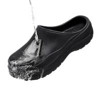 Sabots de Cuisine Professionnels Anti-Dérapants Homme Femme - Chaussures de Sécurité Chef Anti-Glisse pour Restaurant - Respirantes, Confortables, Faciles à Nettoyer(Black,37-38)
