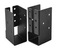 Sabots de Fixation pour Bois,Quincaillerie de charpente 2 pièces - Connecteur Structurel pour Bois | pour Abri de Jardin Toit Pergola Porche Main Courante Constructeurs