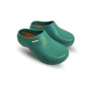 Sabots de jardinage pour femmes Sabots à enfiler WP Confort large pour dames Chaussures de ferme Infirmière de ferme Camping été, bleu sarcelle, 38 EU