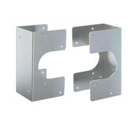 Sabots de montant galvanisés,2 pièces de protection conduits robuste,Support de montant en acier d'épaisseur 1,5 mm - Renfort structurel charpente cuisine projet plomberie